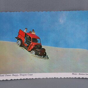 Vintage Postcard - Sand Dunes Buggy Oregon Coast - Smith Western Inc.